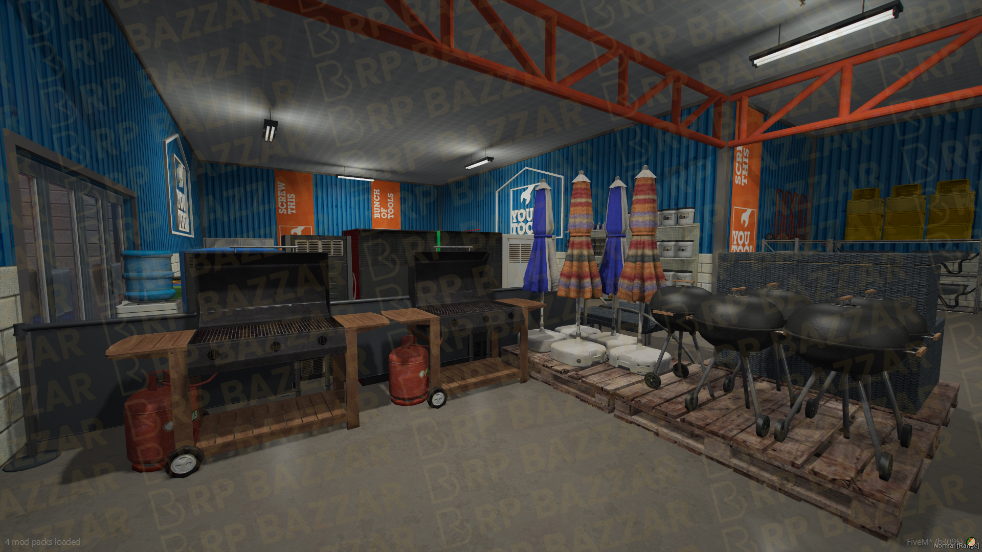 Grand Shopping Mall FiveM MLO — GTA RP Interior — ESX QB QBOX — RPBazzar