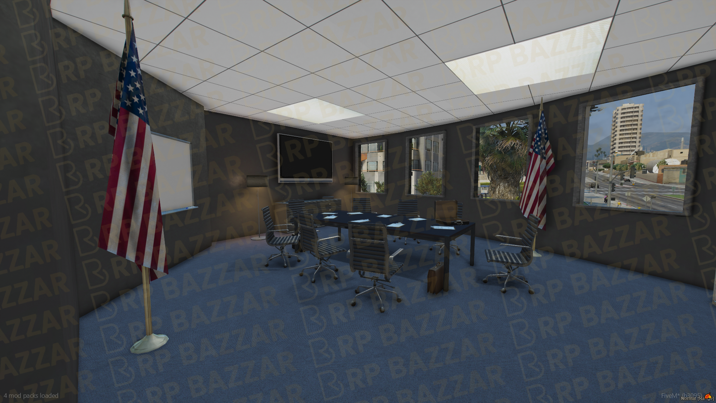 Downtown Police Station FiveM MLO — GTA RP Interior — ESX QB QBOX — RPBazzar