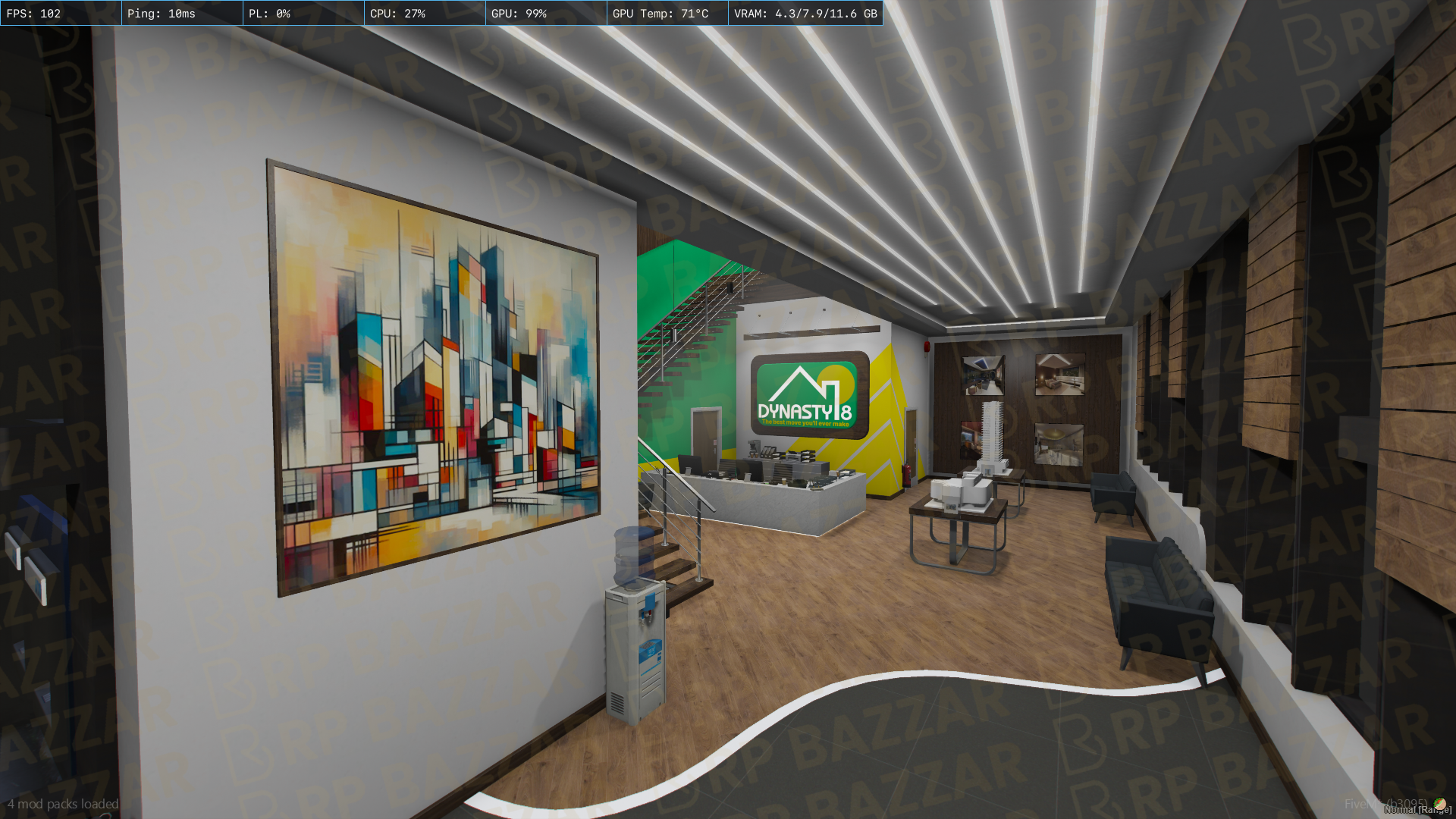 Minimal Office FiveM MLO — GTA RP Interior — ESX QB QBOX — RPBazzar