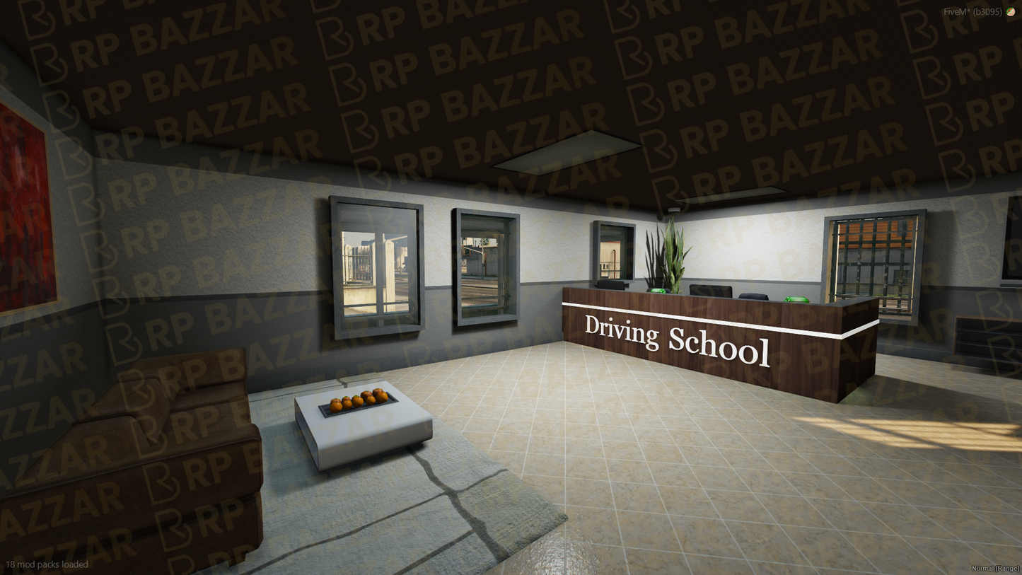 Highway Driving School FiveM MLO — GTA RP Interior — ESX QB QBOX — RPBazzar