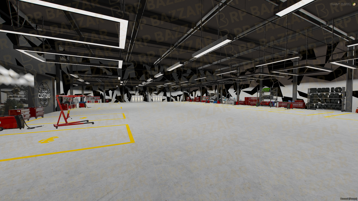 Tuning Mechanic Shop FiveM MLO — GTA RP Interior — ESX QB QBOX — RPBazzar