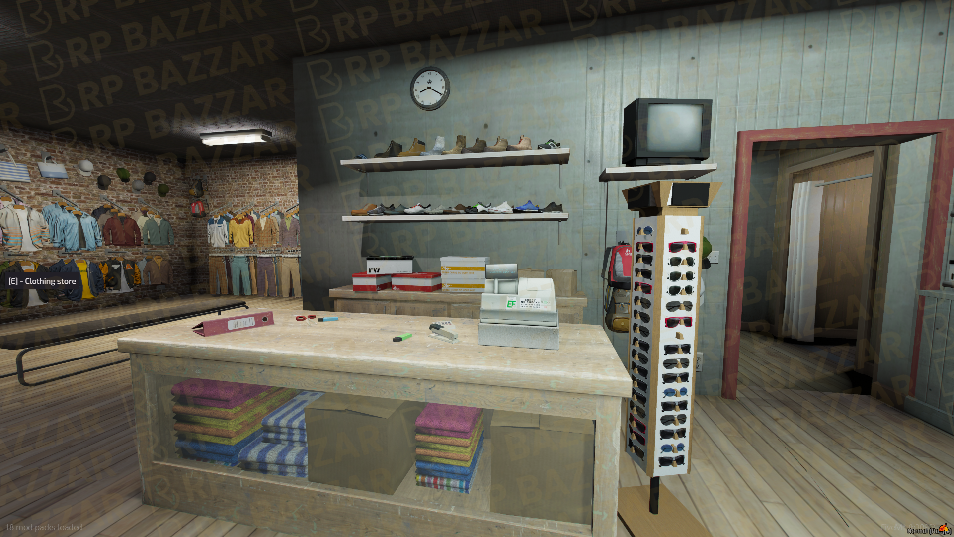 Street Clothing Store FiveM MLO — GTA RP Interior — ESX QB QBOX — RPBazzar