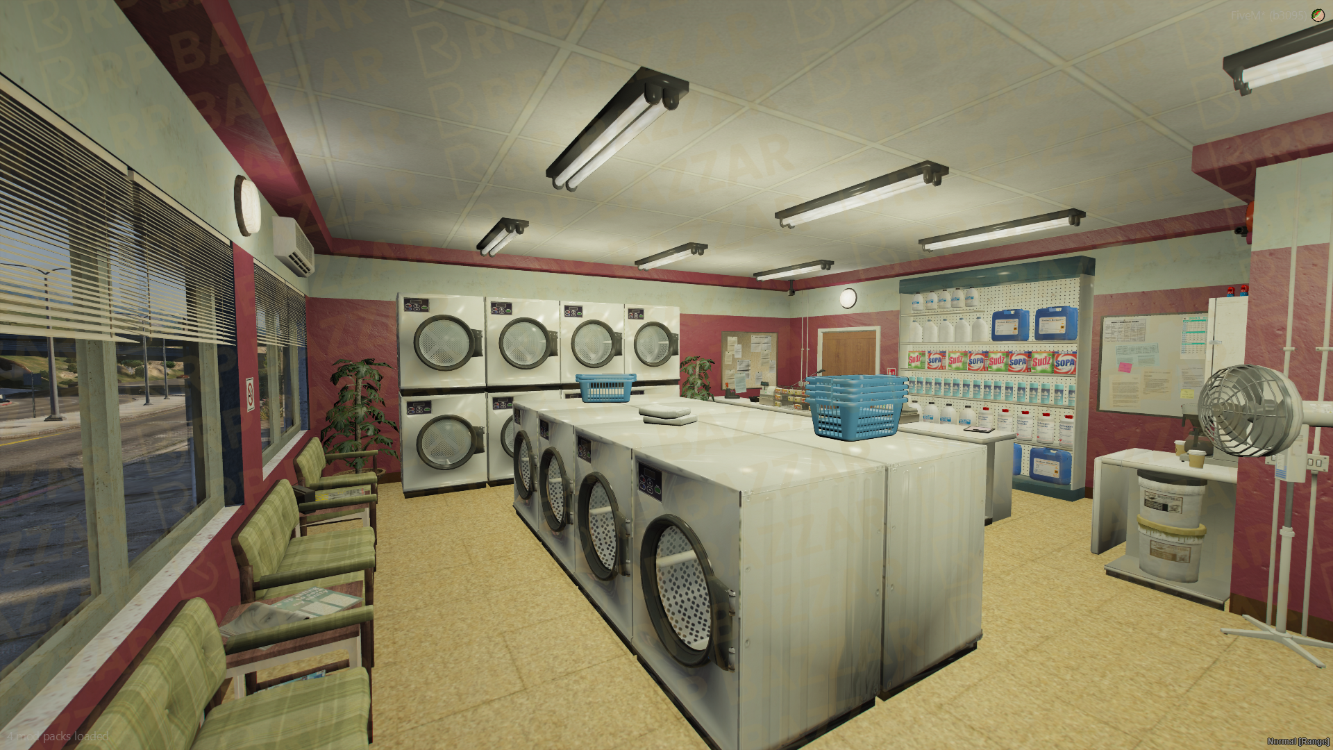 Classic Laundry Place FiveM MLO — GTA RP Interior — ESX QB QBOX — RPBazzar