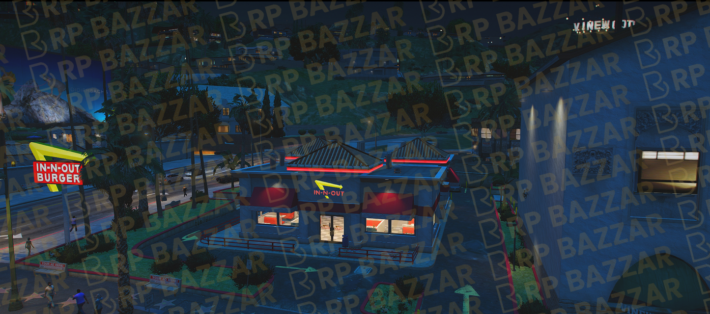 Urban Noodle Bar FiveM MLO — GTA RP Interior — ESX QB QBOX — RPBazzar