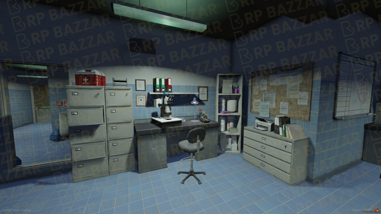 Desert Police Station FiveM MLO — GTA RP Interior — ESX QB QBOX — RPBazzar