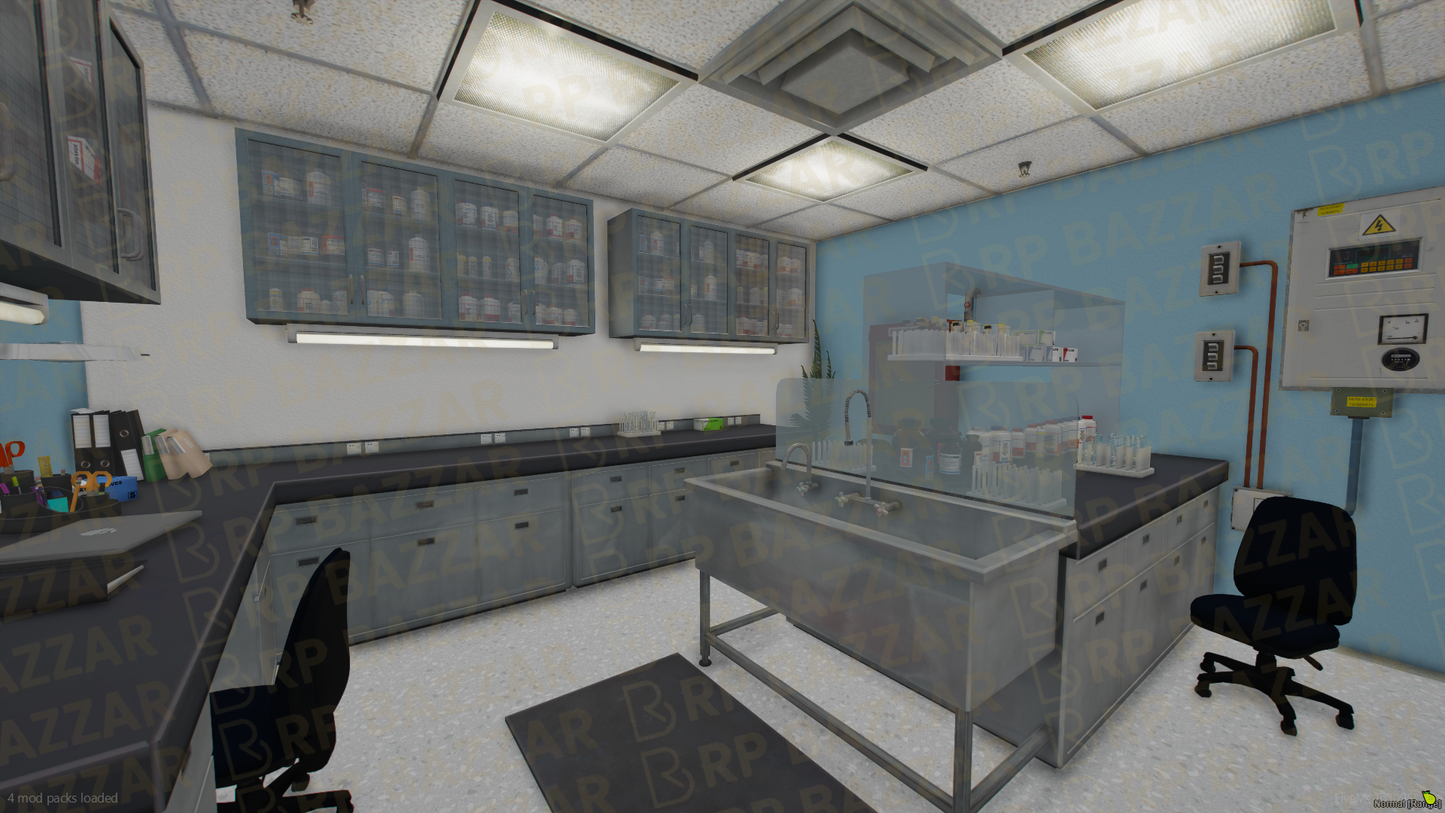 Clean Pharmacy FiveM MLO — GTA RP Interior — ESX QB QBOX — RPBazzar