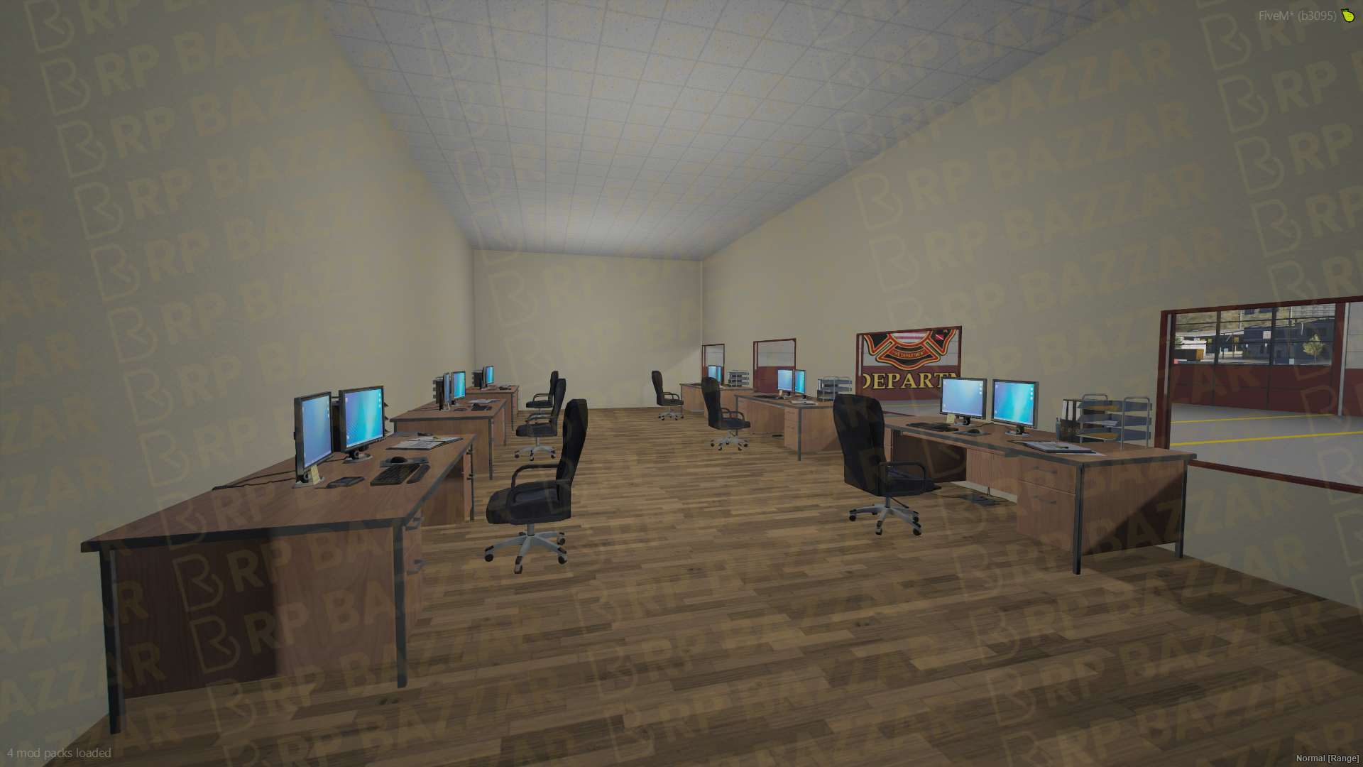 Red Fire Department FiveM MLO — GTA RP Interior — ESX QB QBOX — RPBazzar