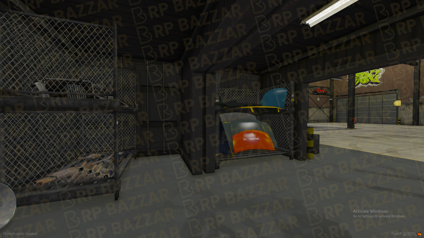 Upscale Mechanic Shop FiveM MLO — GTA RP Interior — ESX QB QBOX — RPBazzar