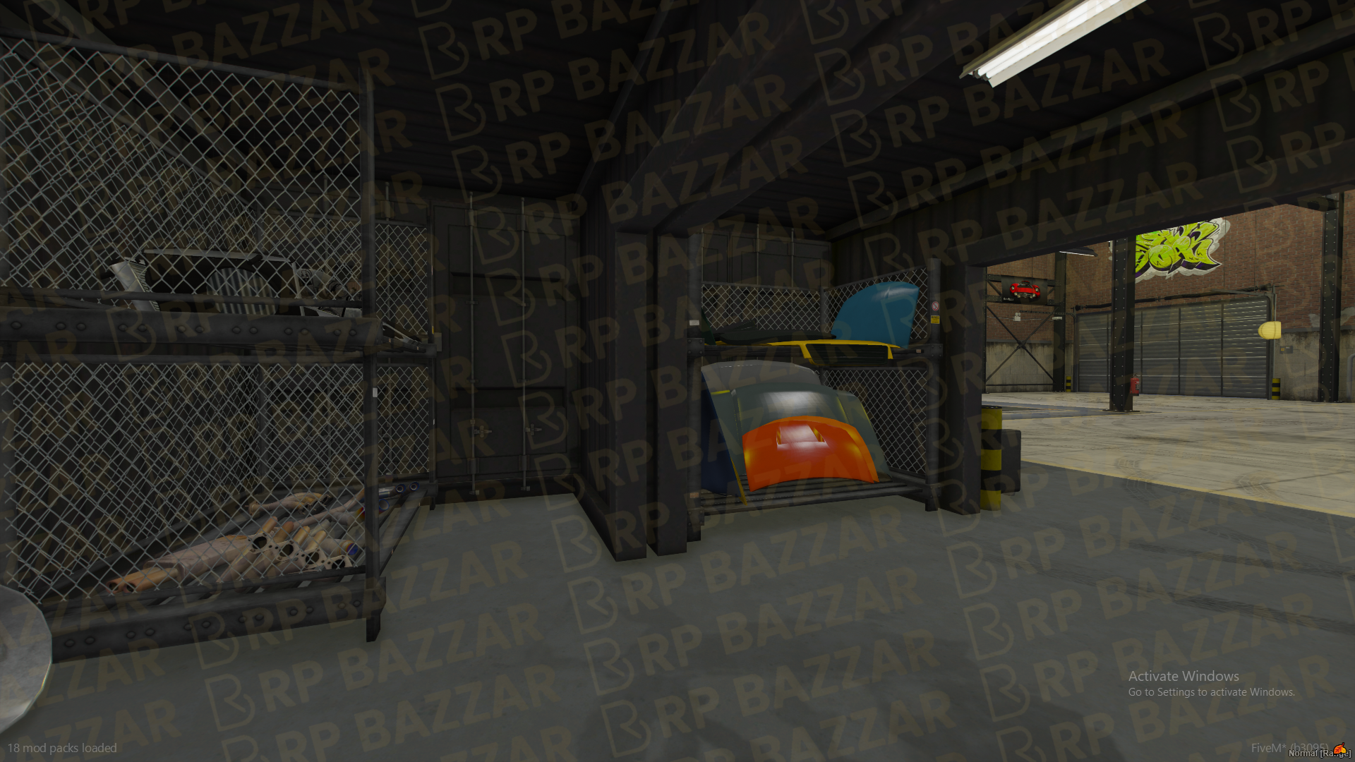 Upscale Mechanic Shop FiveM MLO — GTA RP Interior — ESX QB QBOX — RPBazzar