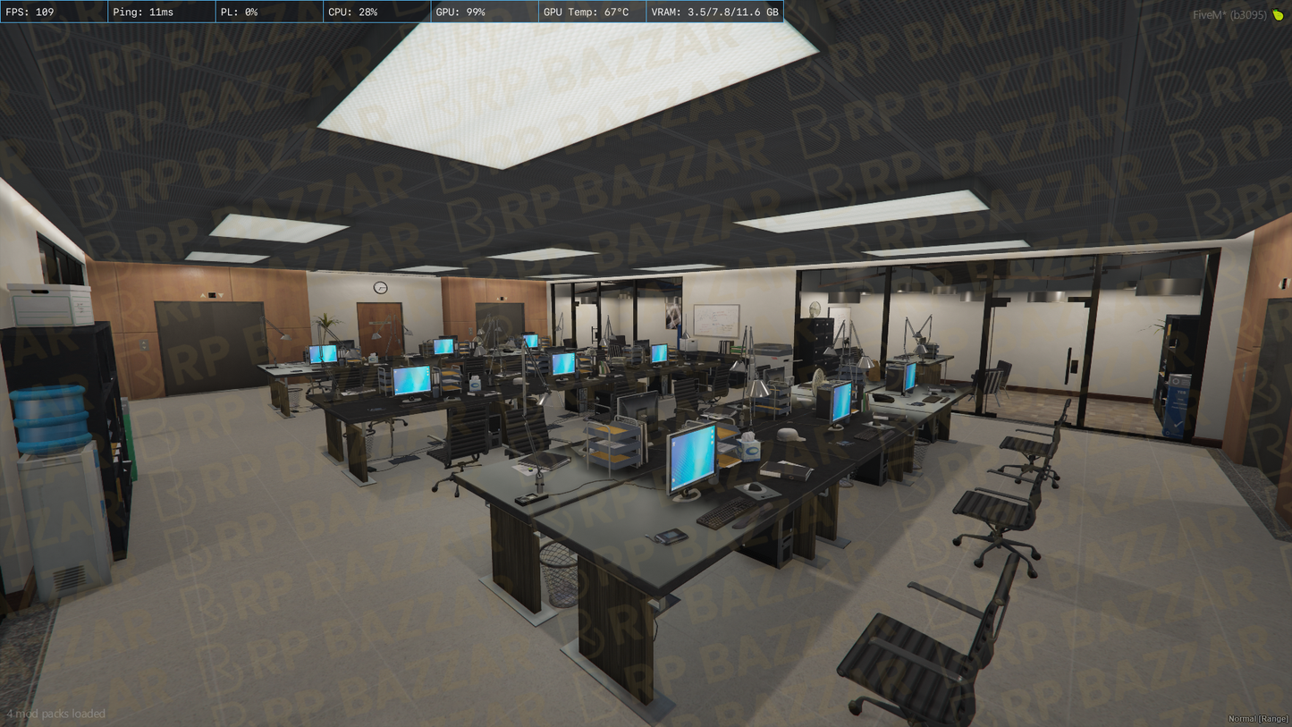 Sleek Office FiveM MLO — GTA RP Interior — ESX QB QBOX — RPBazzar