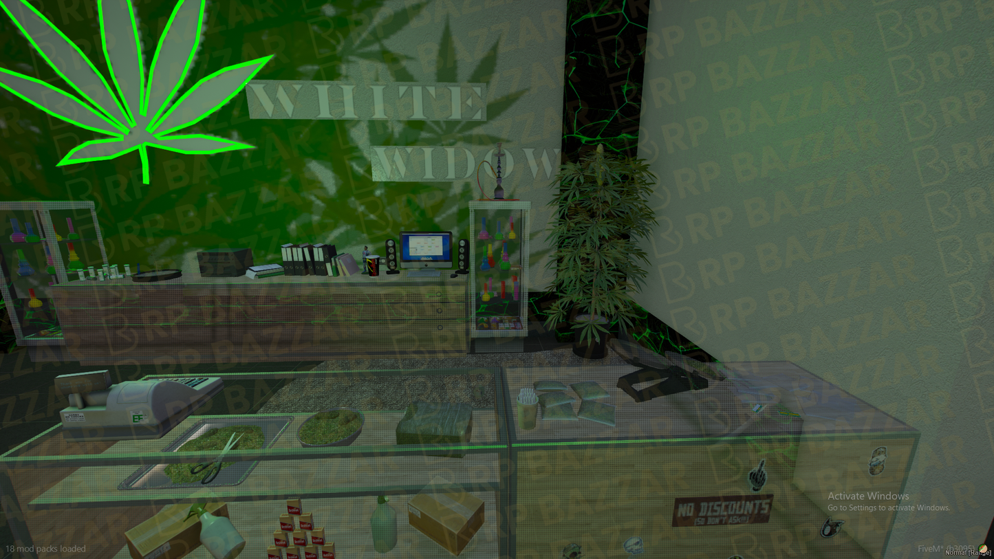Classic Weed Store FiveM MLO — GTA RP Interior — ESX QB QBOX — RPBazzar