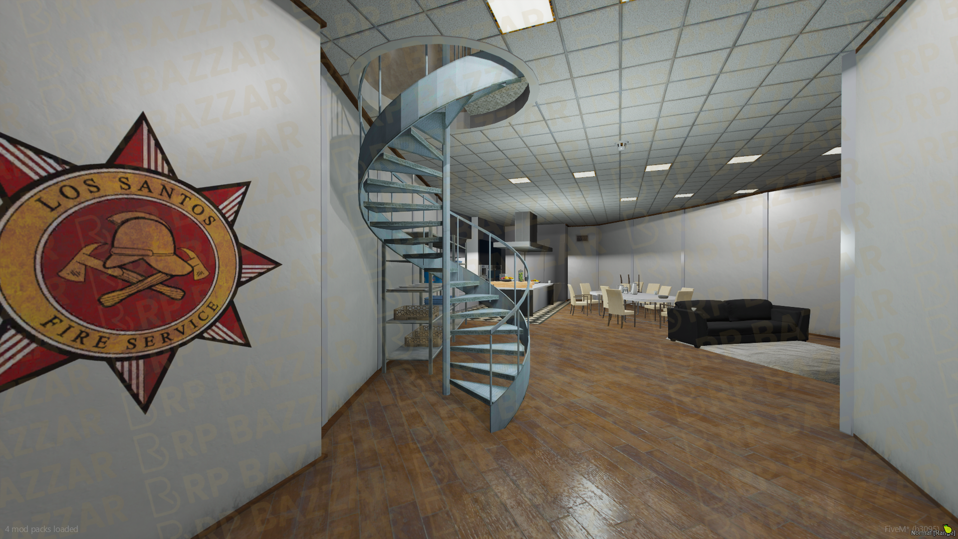 Central Fire Department FiveM MLO — GTA RP Interior — ESX QB QBOX — RPBazzar