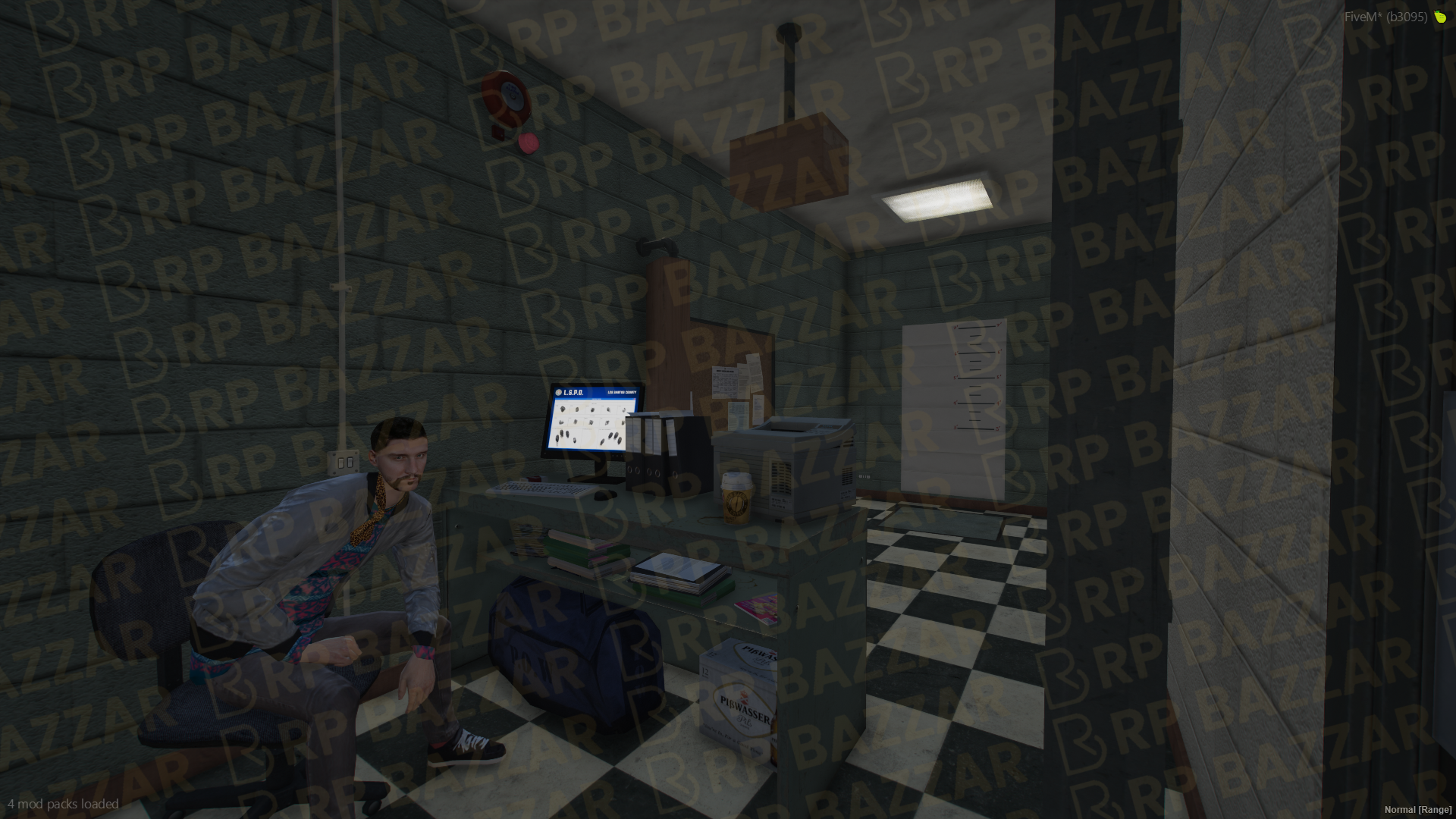 Vanguard Police Station FiveM MLO — GTA RP Interior — ESX QB QBOX — RPBazzar