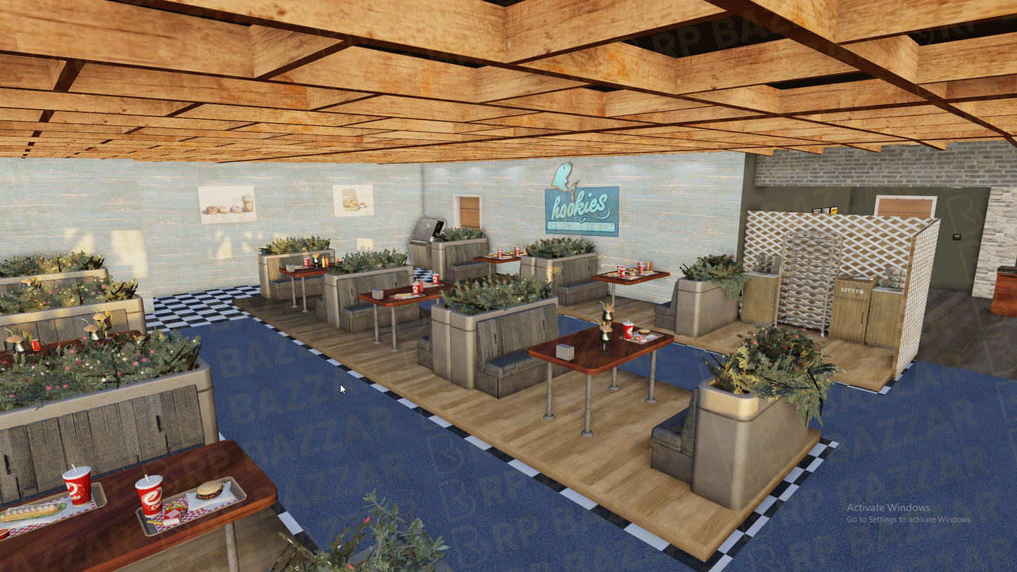 Modern Cafe FiveM MLO — GTA RP Interior — ESX QB QBOX — RPBazzar