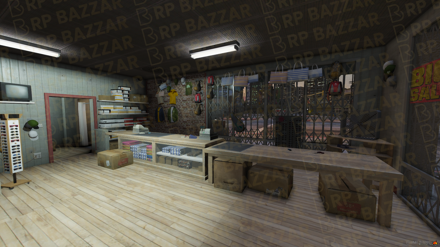 Street Clothing Store FiveM MLO — GTA RP Interior — ESX QB QBOX — RPBazzar