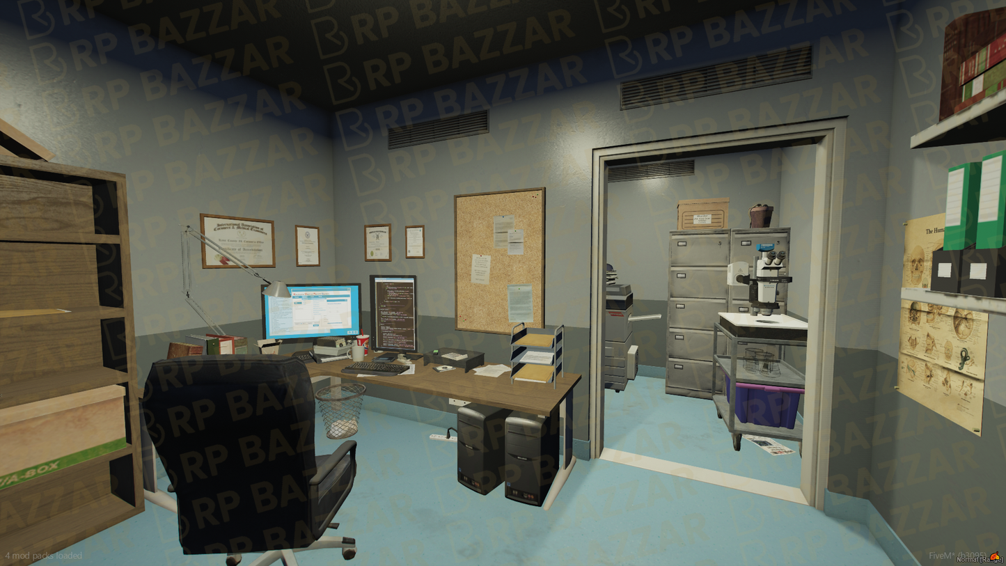 Desert Police Station FiveM MLO — GTA RP Interior — ESX QB QBOX — RPBazzar