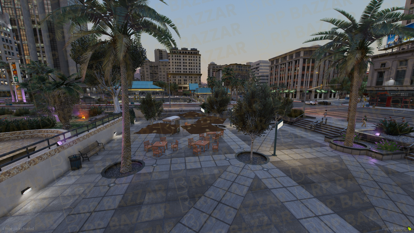 Vibrant Legion Square FiveM MLO — GTA RP Interior — ESX QB QBOX — RPBazzar