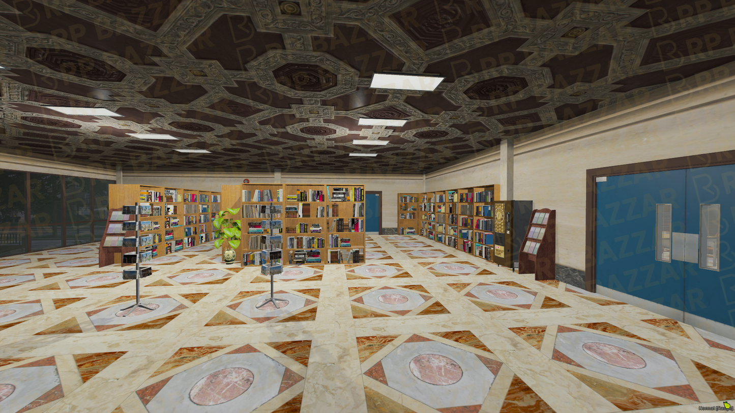 Quiet Library FiveM MLO — GTA RP Interior — ESX QB QBOX — RPBazzar