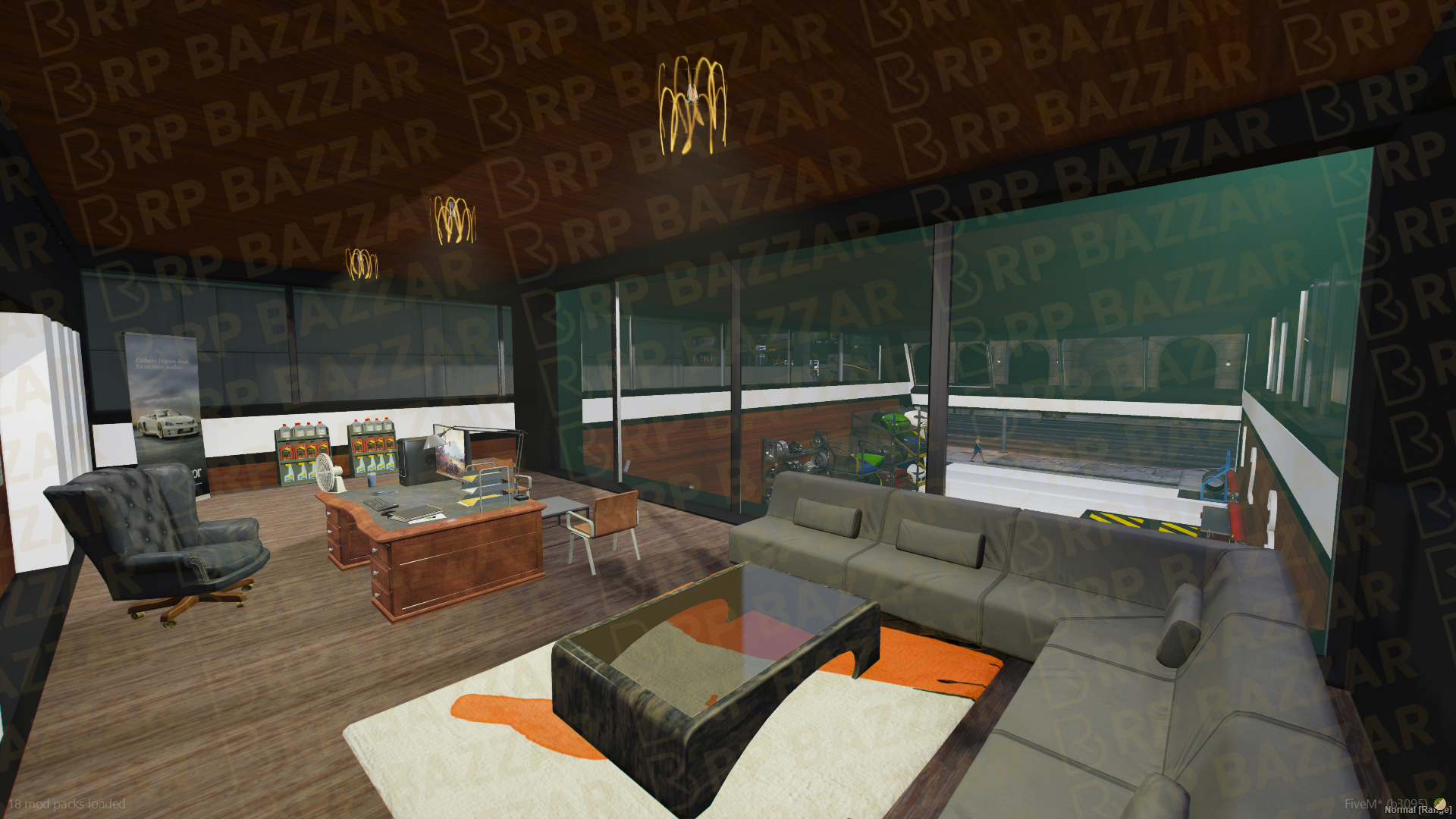 Custom Mechanic Shop FiveM MLO — GTA RP Interior — ESX QB QBOX — RPBazzar