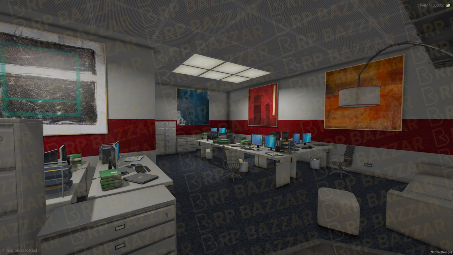 Downtown Weazel News FiveM MLO — GTA RP Interior — ESX QB QBOX — RPBazzar