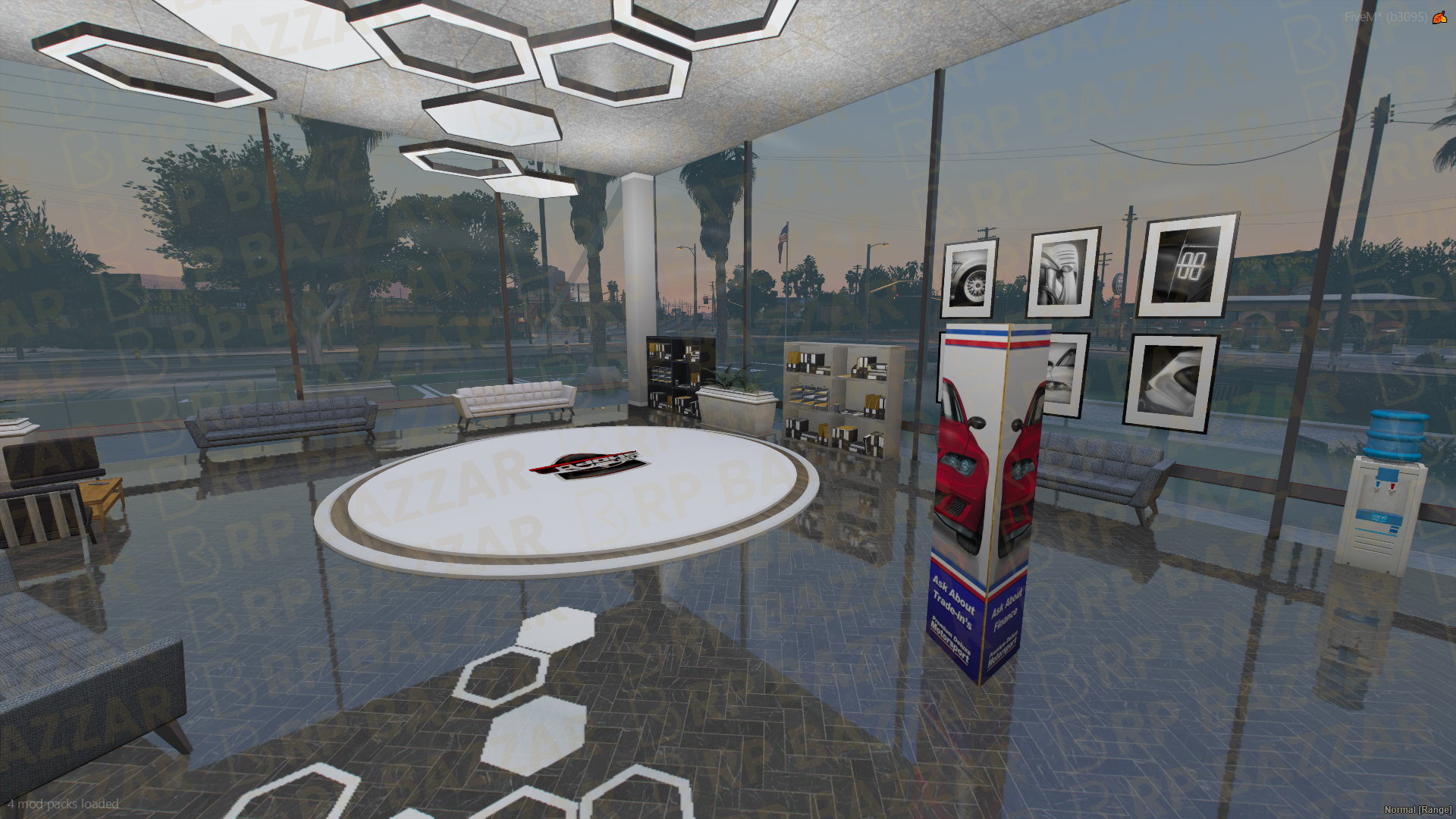 Polished Vehicle Shop FiveM MLO — GTA RP Interior — ESX QB QBOX — RPBazzar