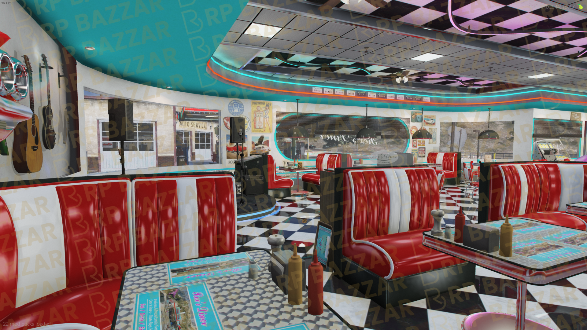 Premium Cafe FiveM MLO — GTA RP Interior — ESX QB QBOX — RPBazzar