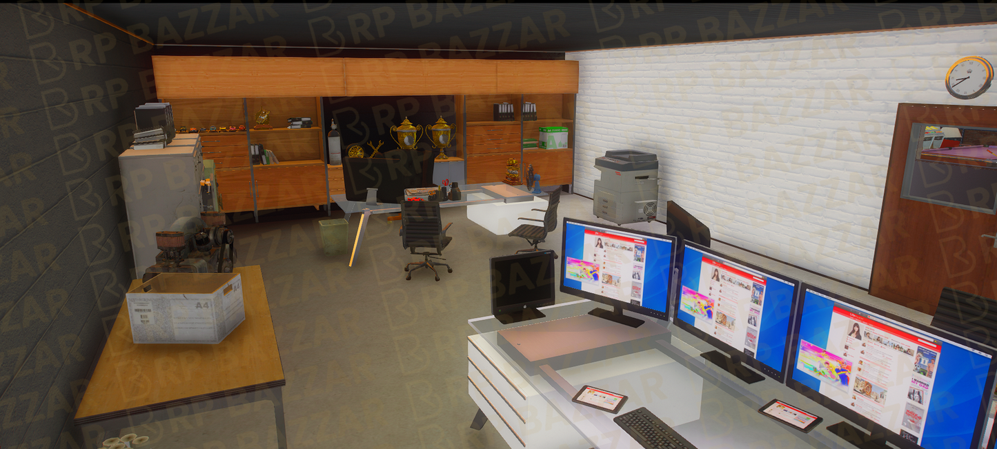 Vibrant Mechanic Shop FiveM MLO — GTA RP Interior — ESX QB QBOX — RPBazzar