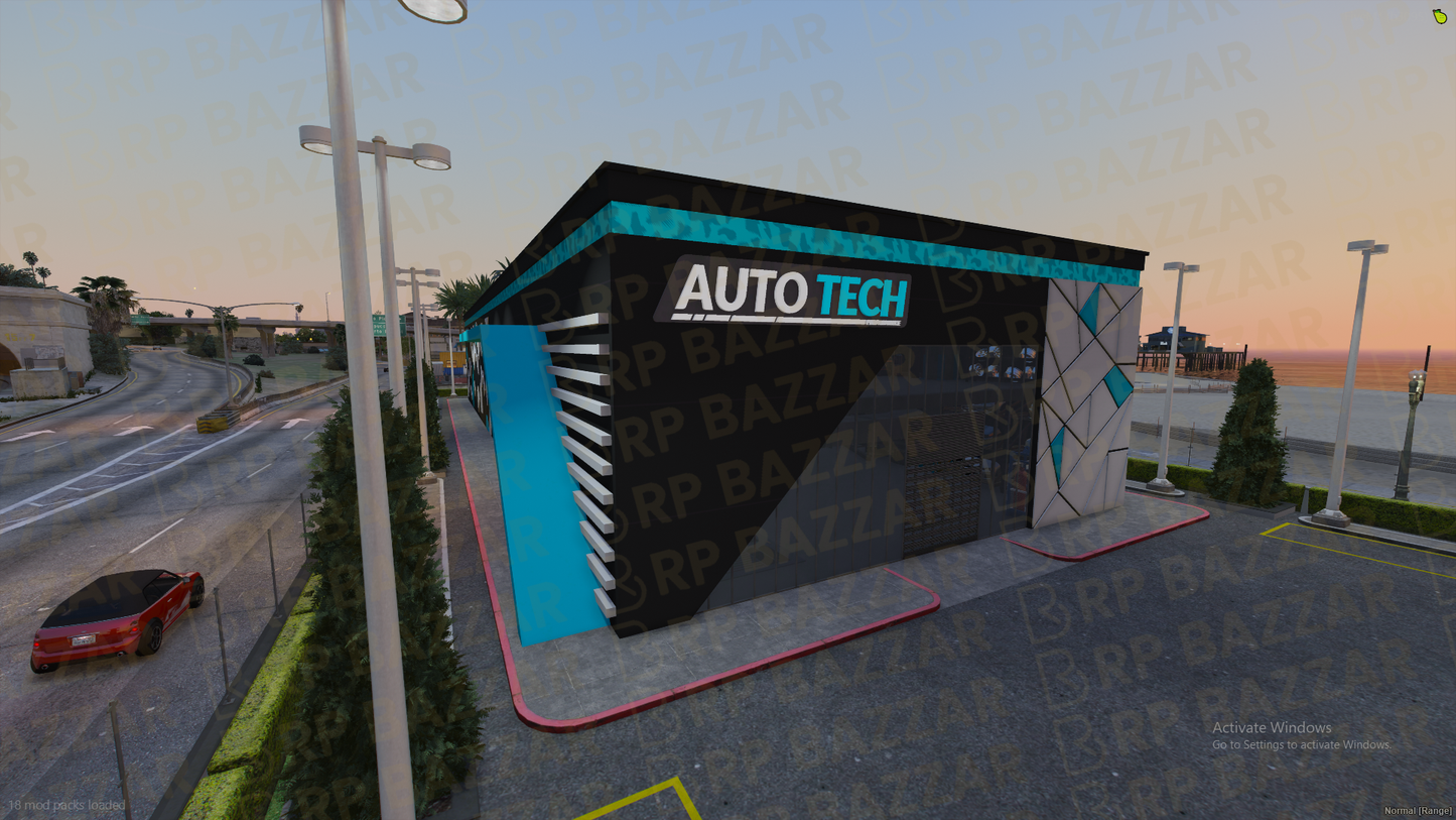 Midnight Mechanic Shop FiveM MLO — GTA RP Interior — ESX QB QBOX — RPBazzar