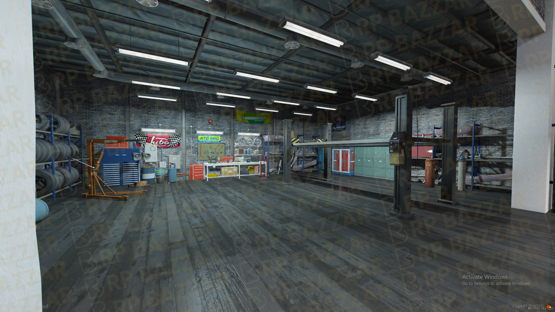 Custom Mechanic Shop FiveM MLO — GTA RP Interior — ESX QB QBOX — RPBazzar
