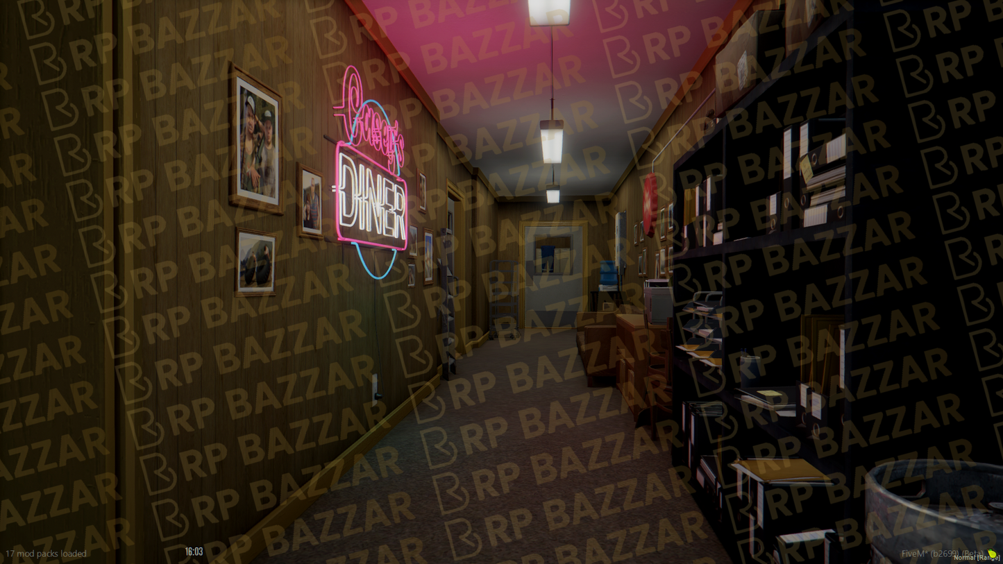 Custom Snack Bar FiveM MLO — GTA RP Interior — ESX QB QBOX — RPBazzar