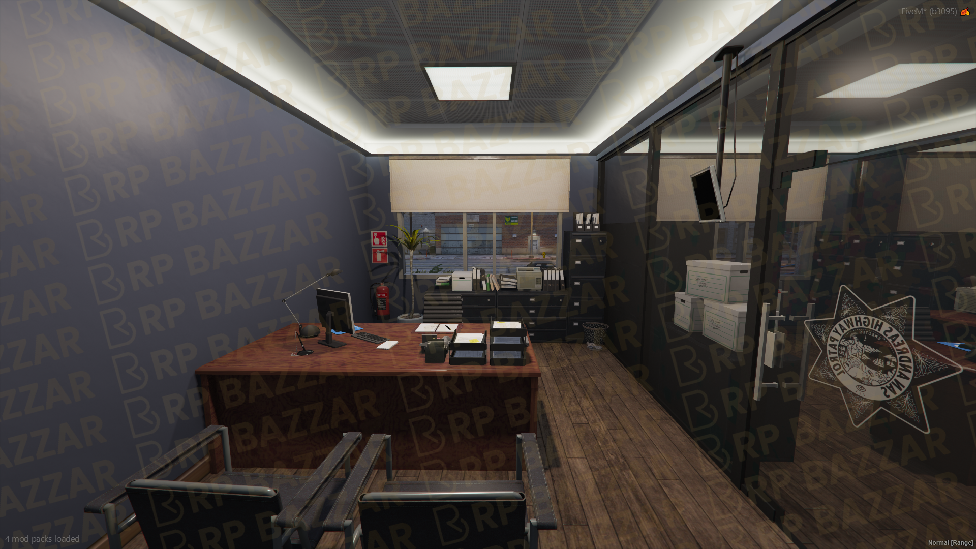 Industrial Police Station FiveM MLO — GTA RP Interior — ESX QB QBOX — RPBazzar