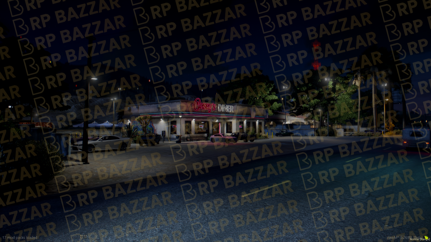 Custom Snack Bar FiveM MLO — GTA RP Interior — ESX QB QBOX — RPBazzar