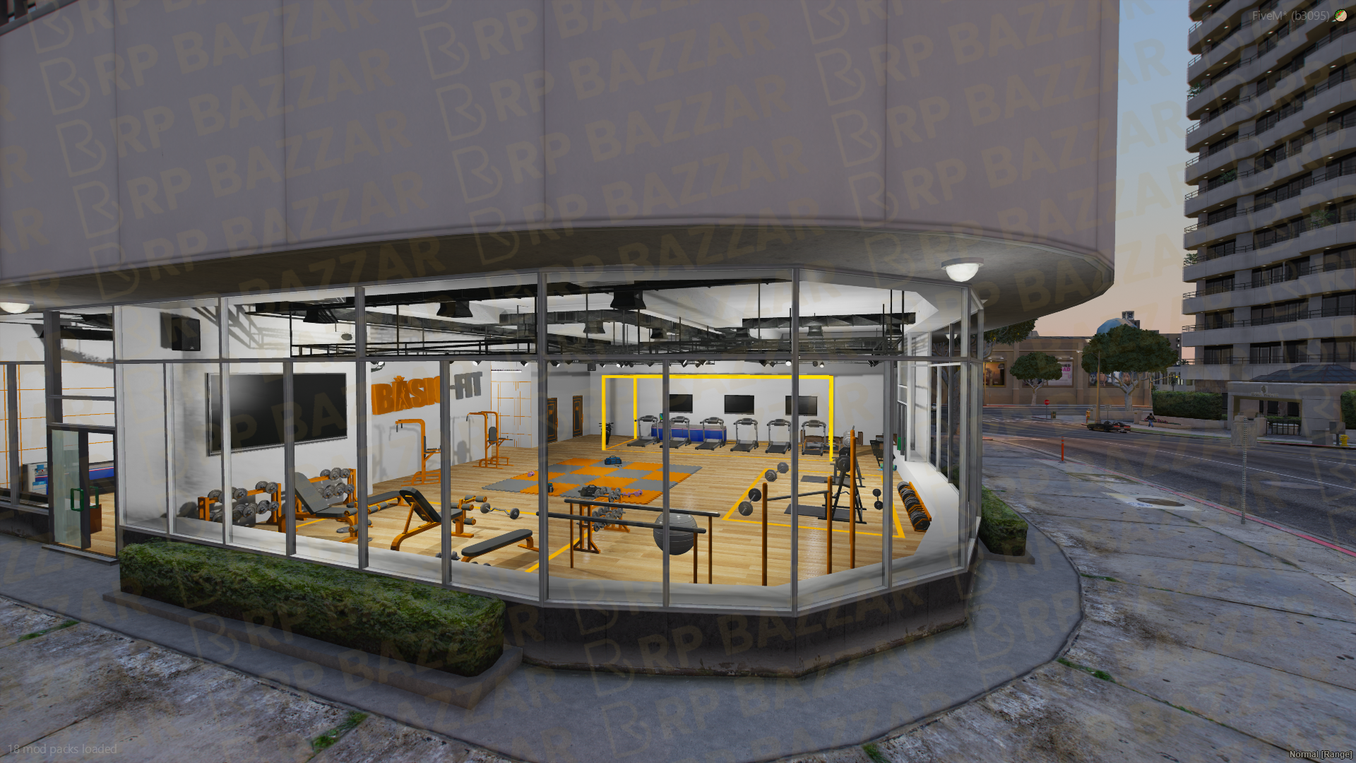 Iron Gyms & Fitness FiveM MLO — GTA RP Interior — ESX QB QBOX — RPBazzar