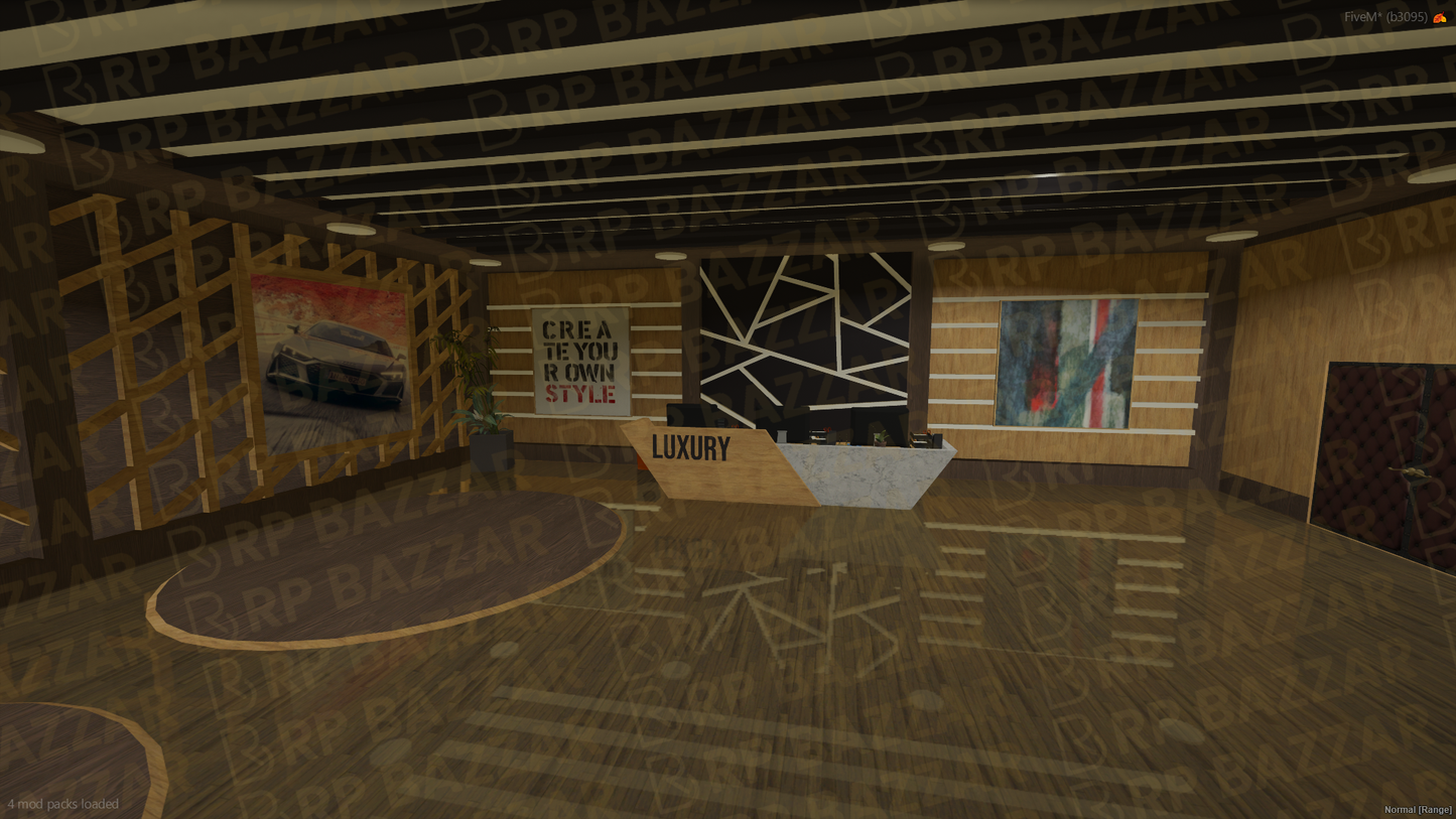 Detailed Vehicle Shop FiveM MLO — GTA RP Interior — ESX QB QBOX — RPBazzar