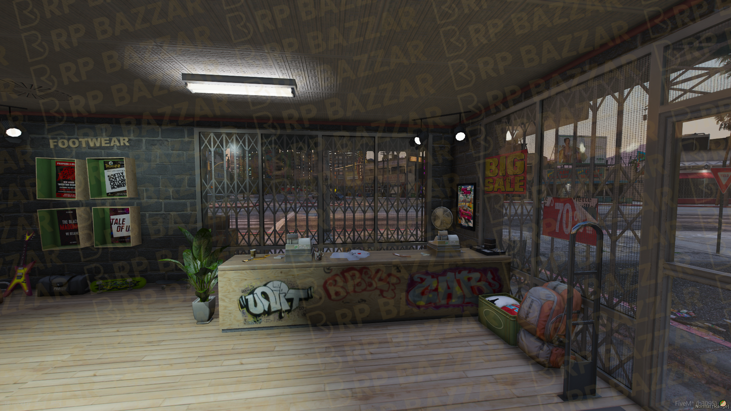 Modern Clothing Store FiveM MLO — GTA RP Interior — ESX QB QBOX — RPBazzar