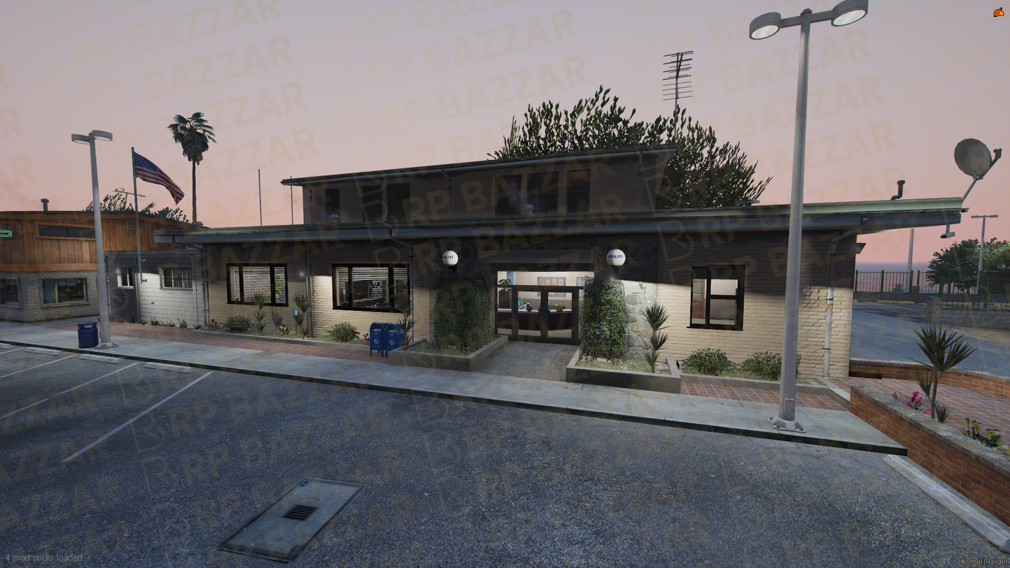 Riverside Police Station FiveM MLO — GTA RP Interior — ESX QB QBOX — RPBazzar