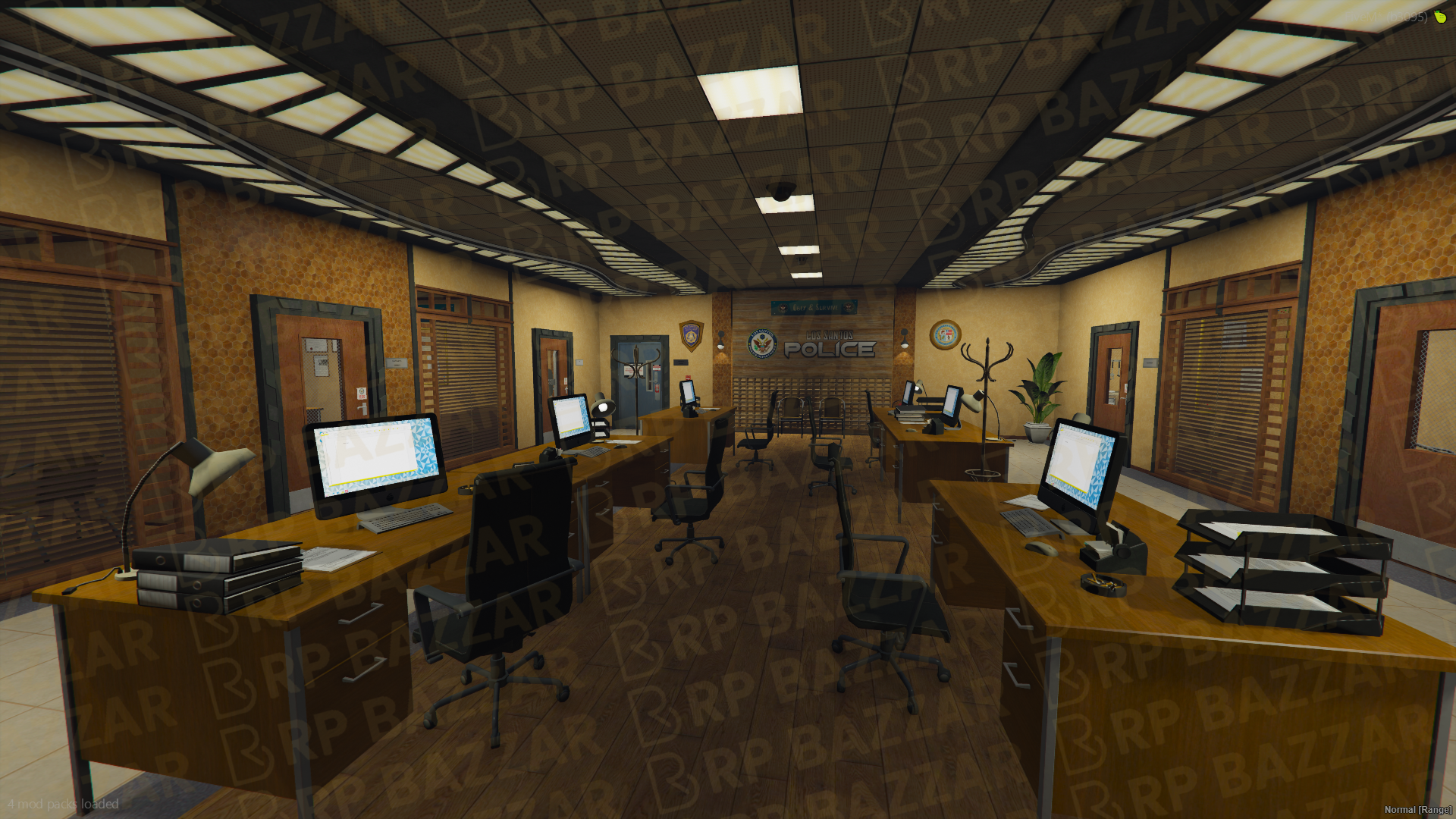 Southside Police Station FiveM MLO — GTA RP Interior — ESX QB QBOX — RPBazzar