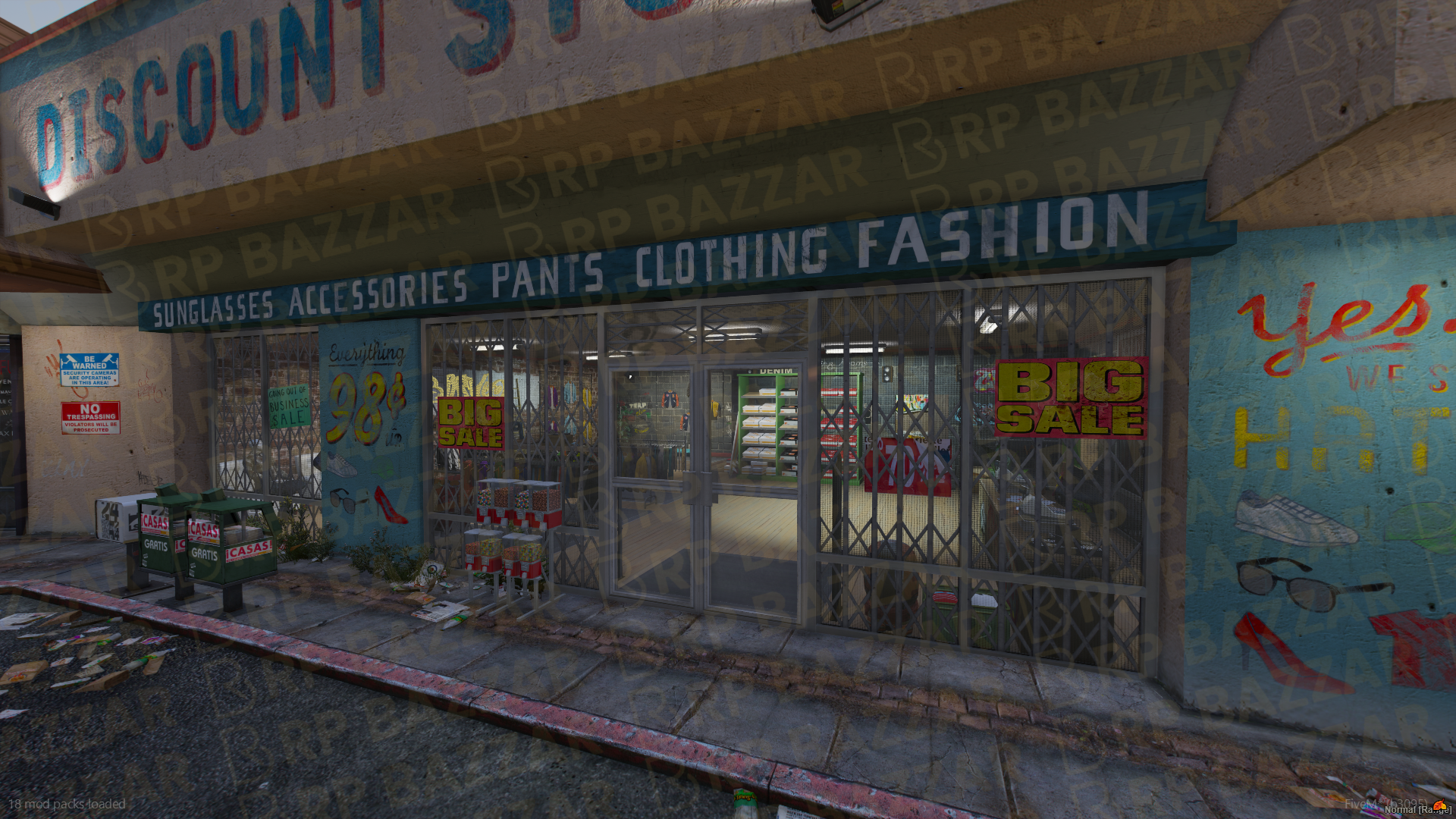 Urban Clothing Store FiveM MLO — GTA RP Interior — ESX QB QBOX — RPBazzar