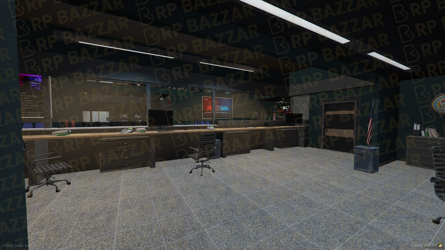 Federal Police Station FiveM MLO — GTA RP Interior — ESX QB QBOX — RPBazzar
