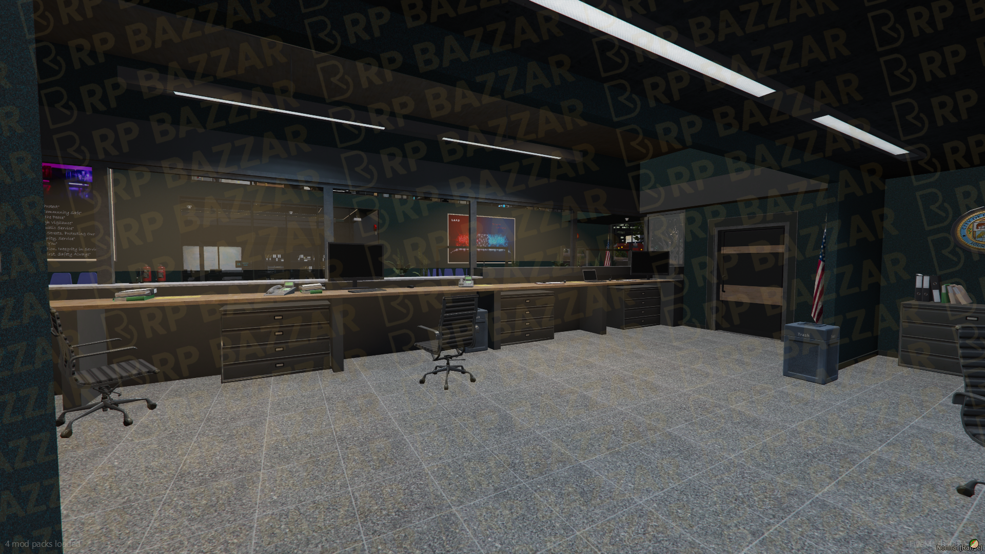 Federal Police Station FiveM MLO — GTA RP Interior — ESX QB QBOX — RPBazzar