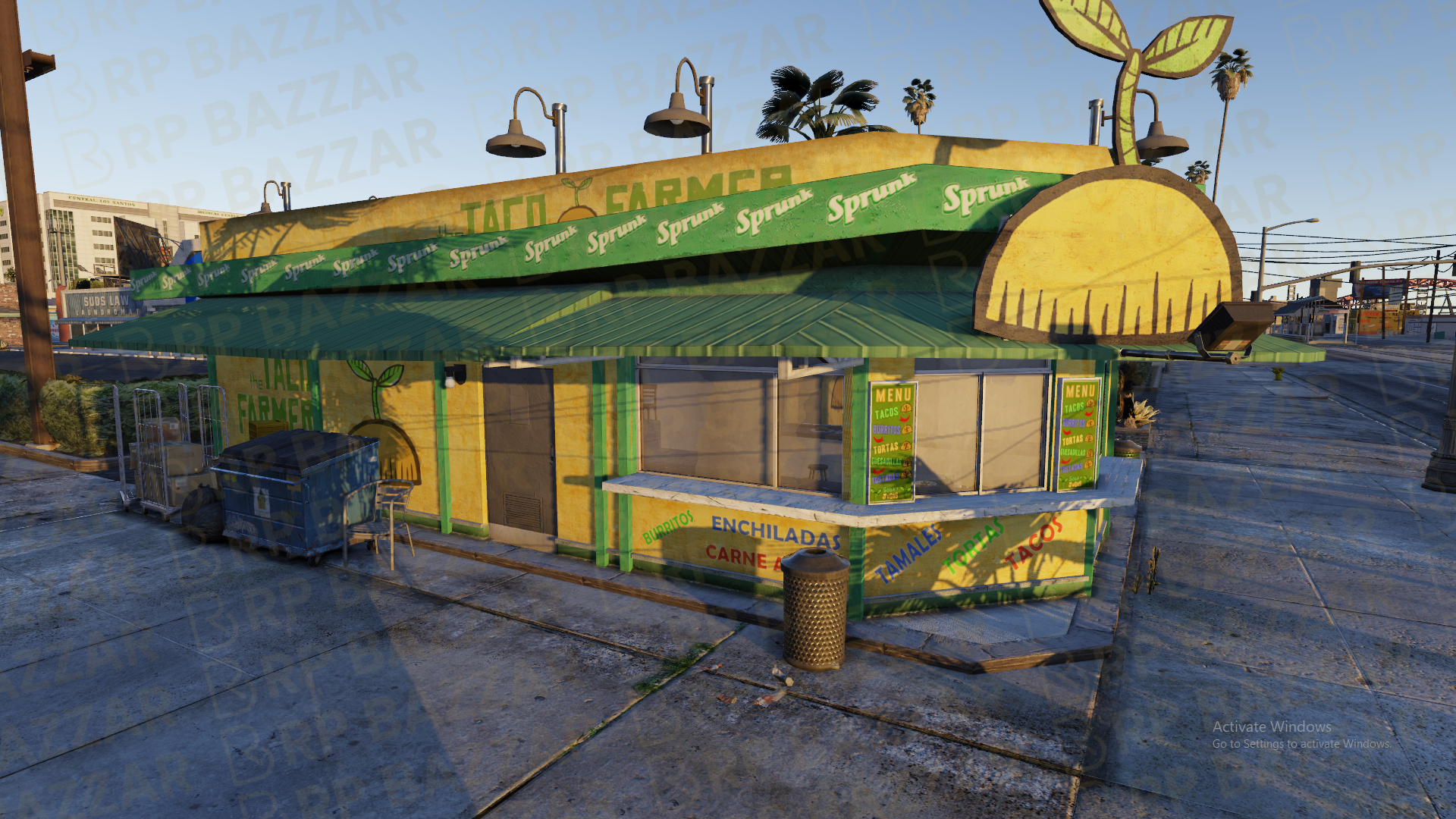 Retro Burger Bar FiveM MLO — GTA RP Interior — ESX QB QBOX — RPBazzar