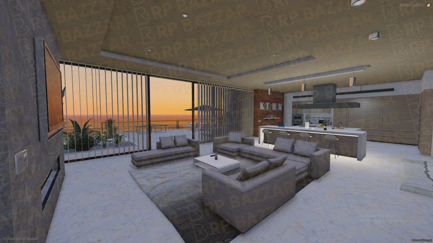Chrome Mansion FiveM MLO — GTA RP Interior — ESX QB QBOX — RPBazzar