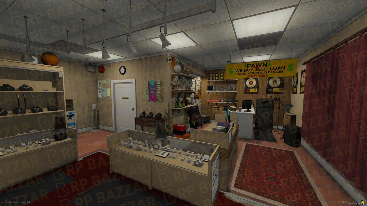 Downtown Pawn Shop FiveM MLO — GTA RP Interior — ESX QB QBOX — RPBazzar
