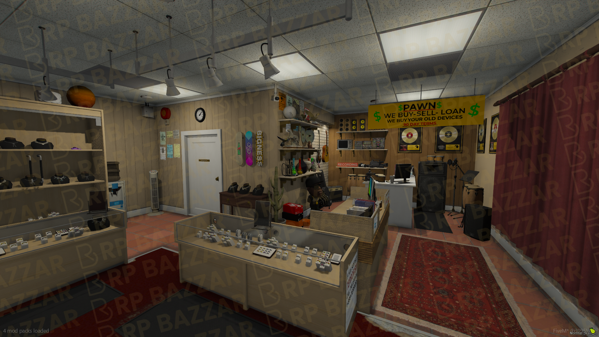 Downtown Pawn Shop FiveM MLO — GTA RP Interior — ESX QB QBOX — RPBazzar