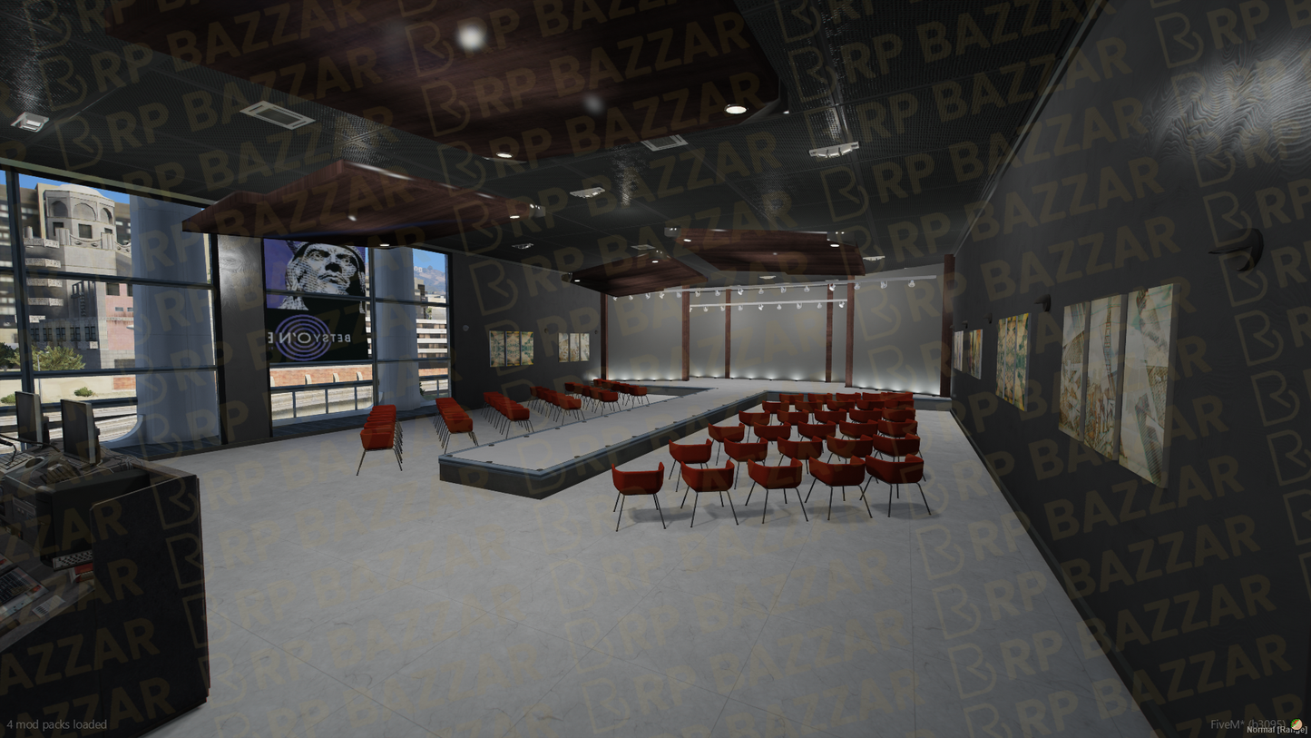 Modern Shopping Mall FiveM MLO — GTA RP Interior — ESX QB QBOX — RPBazzar