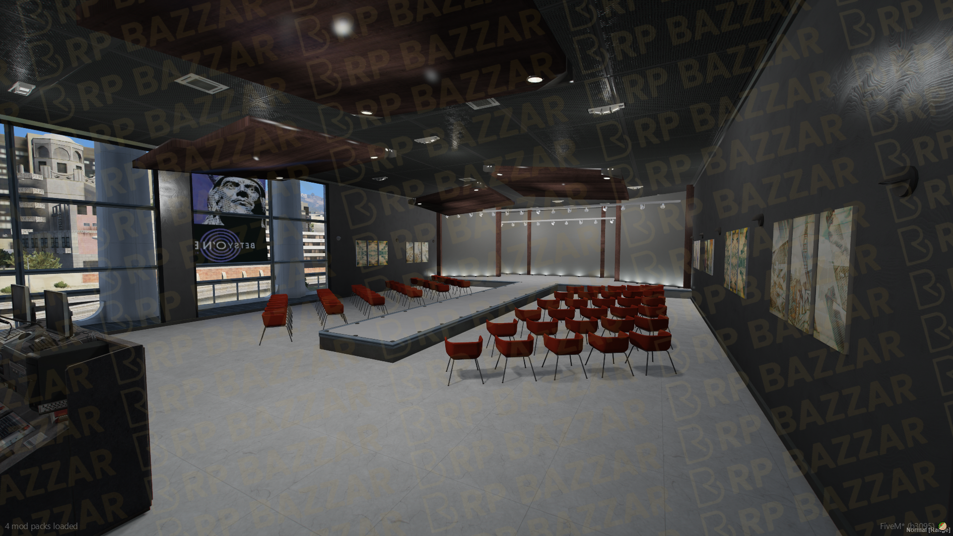 Modern Shopping Mall FiveM MLO — GTA RP Interior — ESX QB QBOX — RPBazzar