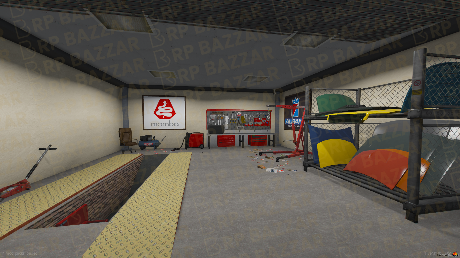Roadside Repair Station FiveM MLO — GTA RP Interior — ESX QB QBOX — RPBazzar