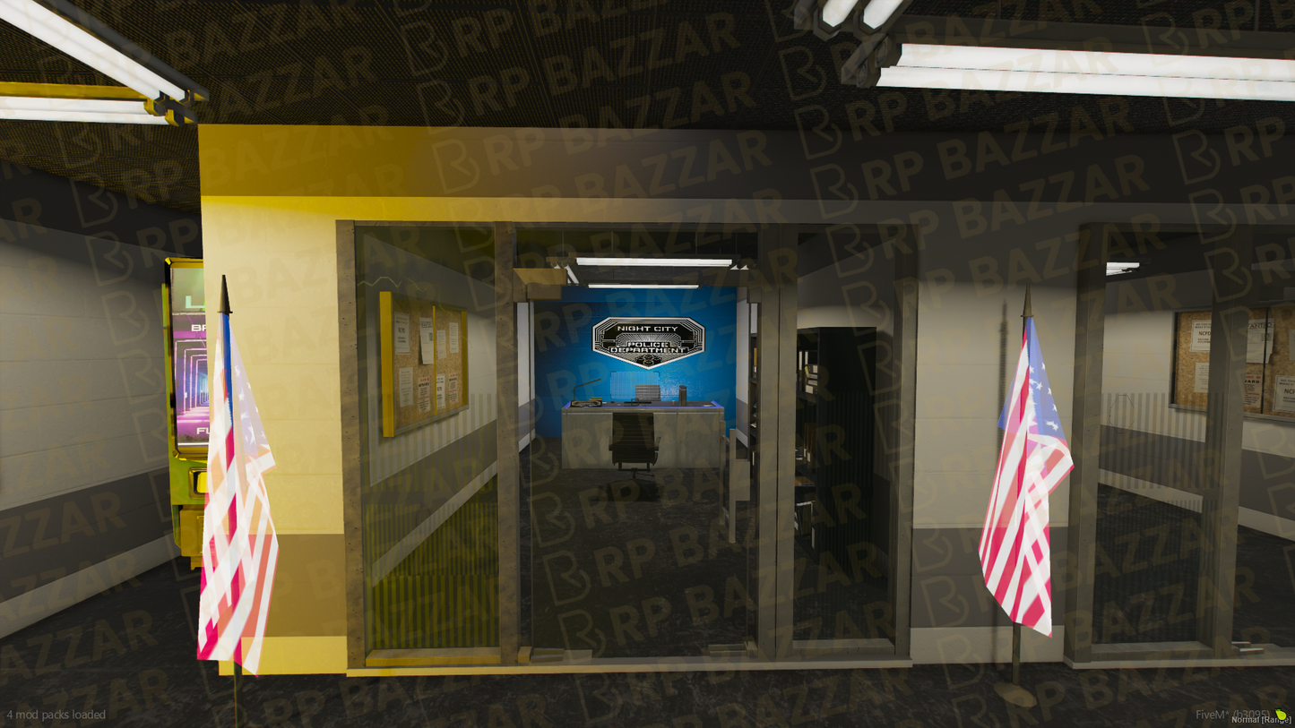 Uptown Police Station FiveM MLO — GTA RP Interior — ESX QB QBOX — RPBazzar