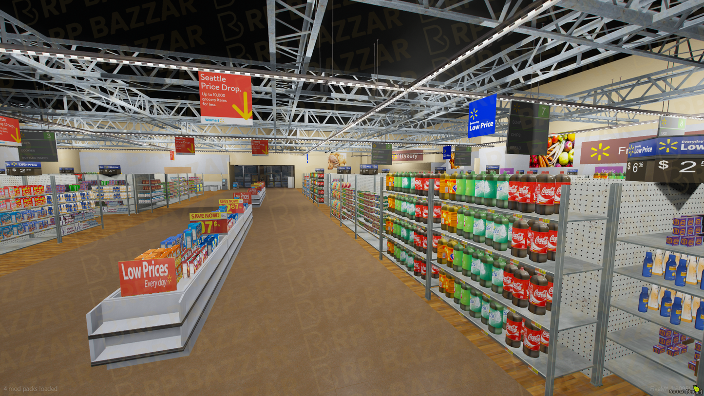 Premium Shopping Mall FiveM MLO — GTA RP Interior — ESX QB QBOX — RPBazzar