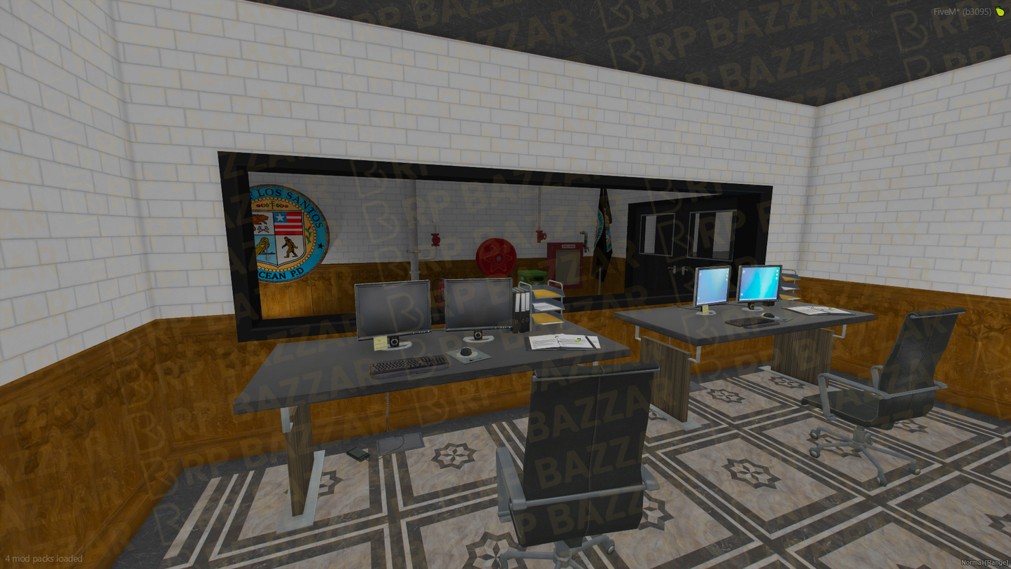 Patrol Police Station FiveM MLO — GTA RP Interior — ESX QB QBOX — RPBazzar
